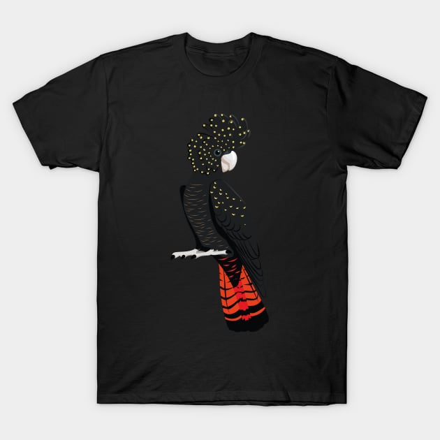 Red-tailed black cockatoo T-Shirt by Zolinstudio